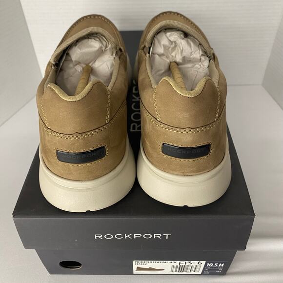*NEW* Men\'s 10.5M ROCKPORT Primetime Casual Moc C17282 Taupe main image 6